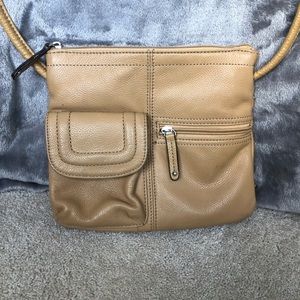 Tignanello Vintage Pebbled Leather Crossbody Bag